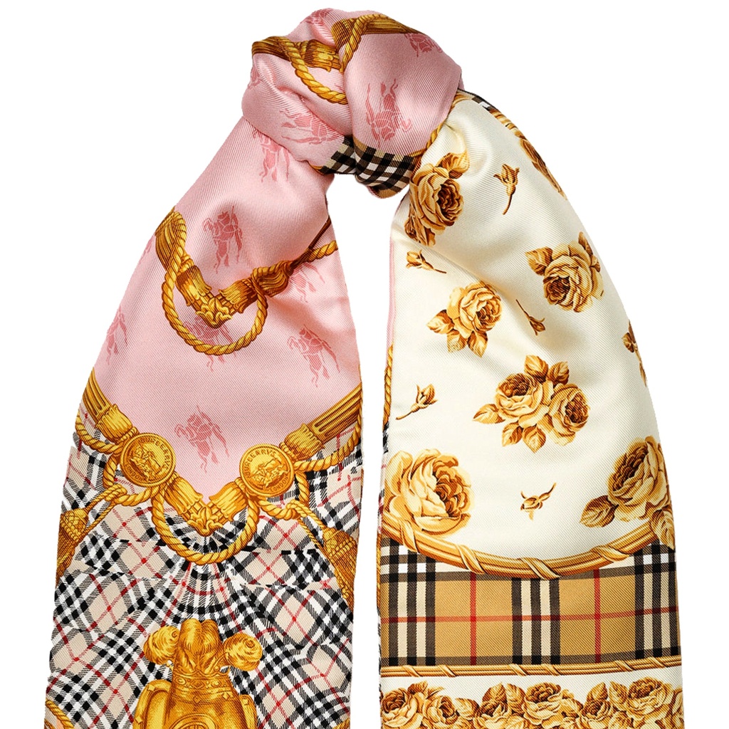 Burberry London Unisex Silk Quilted Scarf